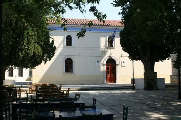 Atrium - Lafkos Villa Exterior foto